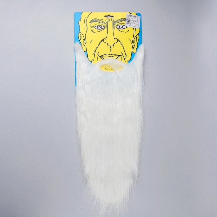 Карнавальная борода "Старик", цвет белый