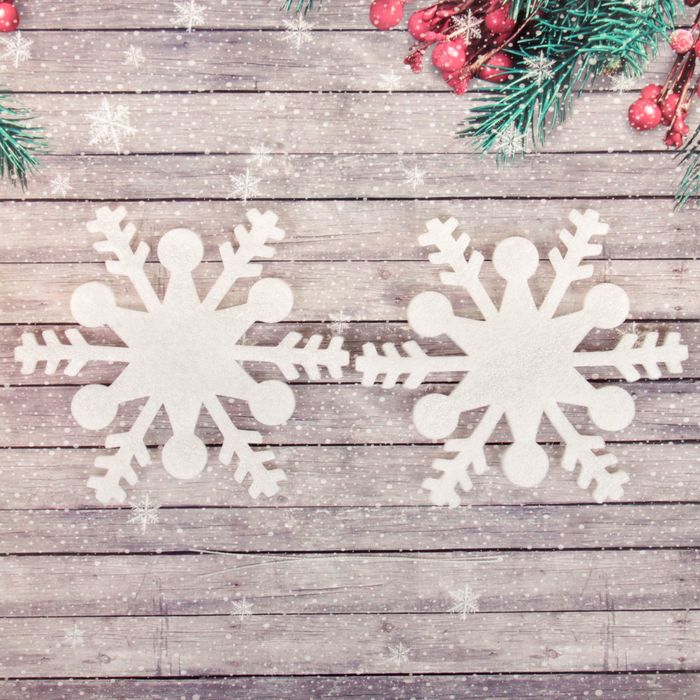 Основа для творчества и декорирования "Снежинка №2" разм 1 шт 14,5*14,5 см, набор 2 шт,