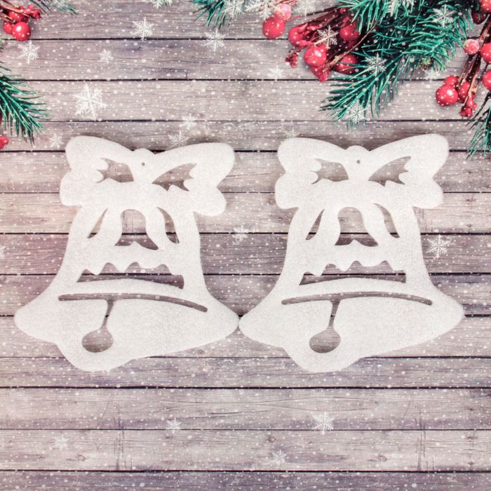 Основа для творчества и декорирования "Колокольчик" разм 1 шт 15*15 см, набор 2 шт с подвес