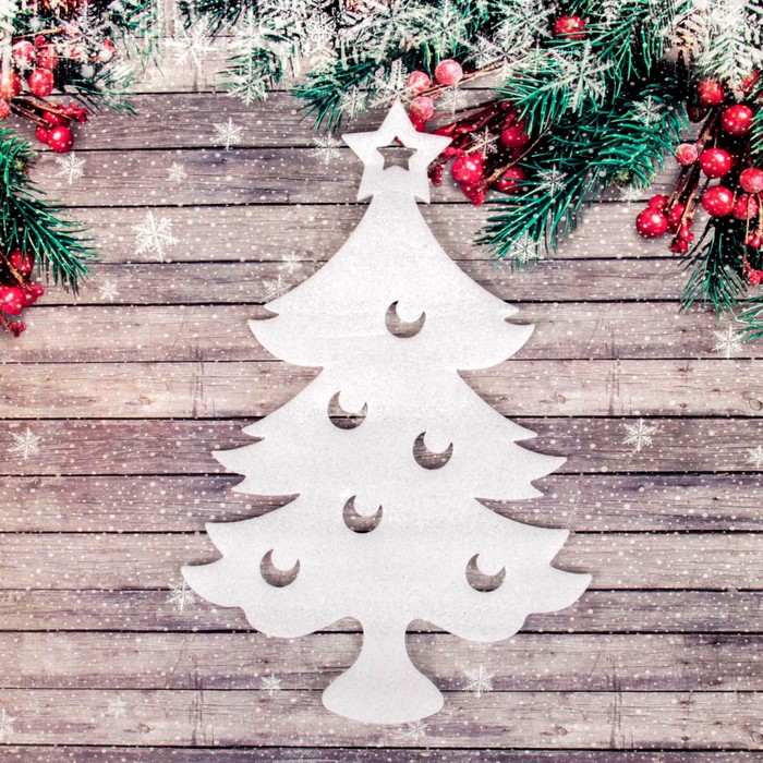 Основа для творчества и декорирования "Елочка №3", размер 1 шт 20*29,5 см