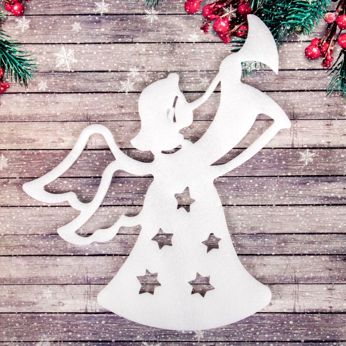 Основа для творчества и декорирования "Ангел со звездочками", размер 1 шт 28*30 см,