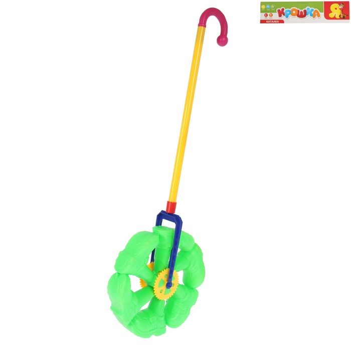 Каталка на палке «Колесо», диаметр 23 см, высота 29 см, МИКС