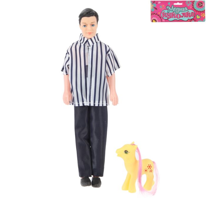 Кукла "Джон" с пони, МИКС