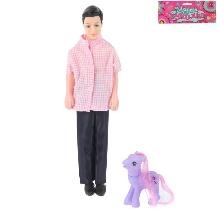Кукла "Джон" с пони, МИКС