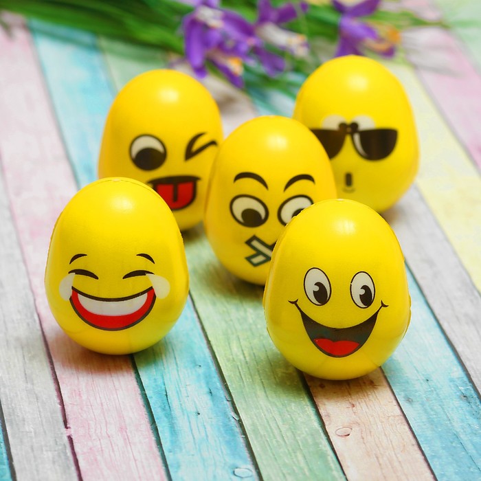 Мягкий мяч "Смайл" неваляшка, виды МИКС