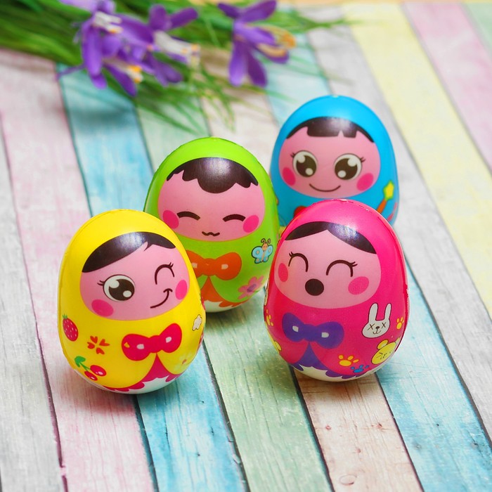 Мягкий мяч "Матрешка" неваляшка, виды МИКС
