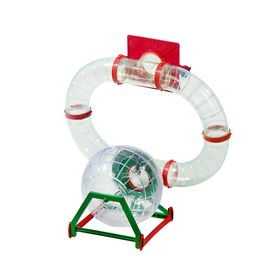 

Лабиринт №4 с переходом и шаром 18 см (6 трубных элементов, диаметр 6 см), микс цветов