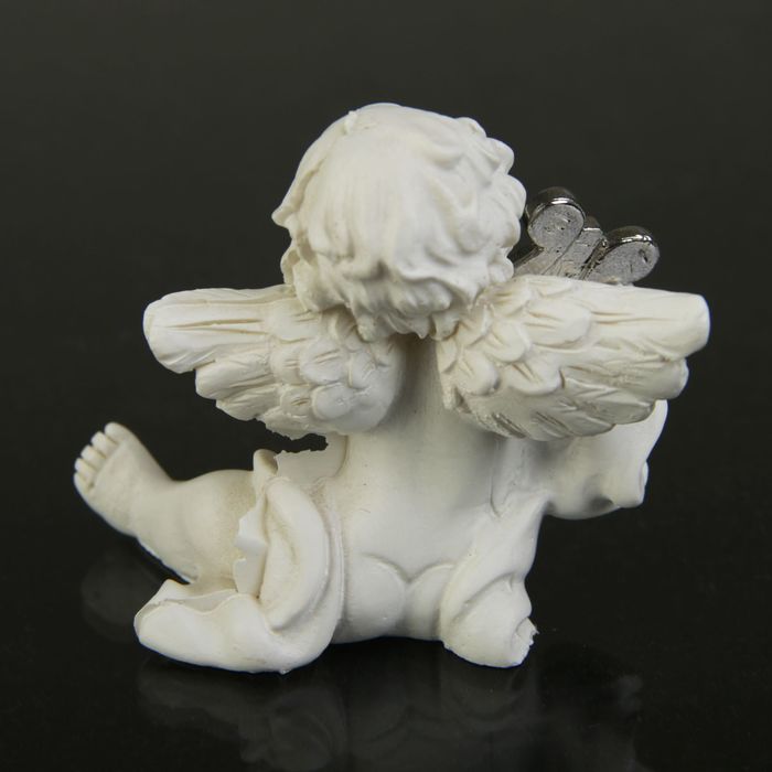 Сувенир полистоун "Белоснежный ангел с музыкальным инструментом" МИКС 5х5х3 см