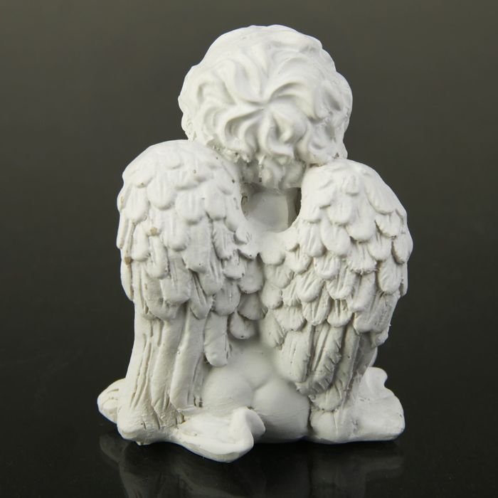 Сувенир полистоун "Белоснежный ангел-пухляш" МИКС 8,5х6,5х5,5 см