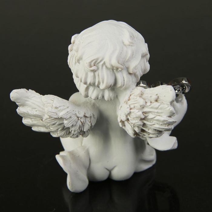 Сувенир полистоун "Белоснежный ангел с музыкальным инструментом" МИКС 8х7х6 см