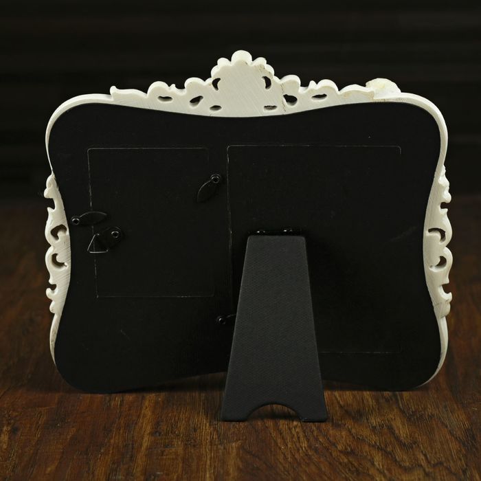 Фоторамка полистоун на 2 фото 9х6, 9х13 см "Ангелы" стразы 23х21 см