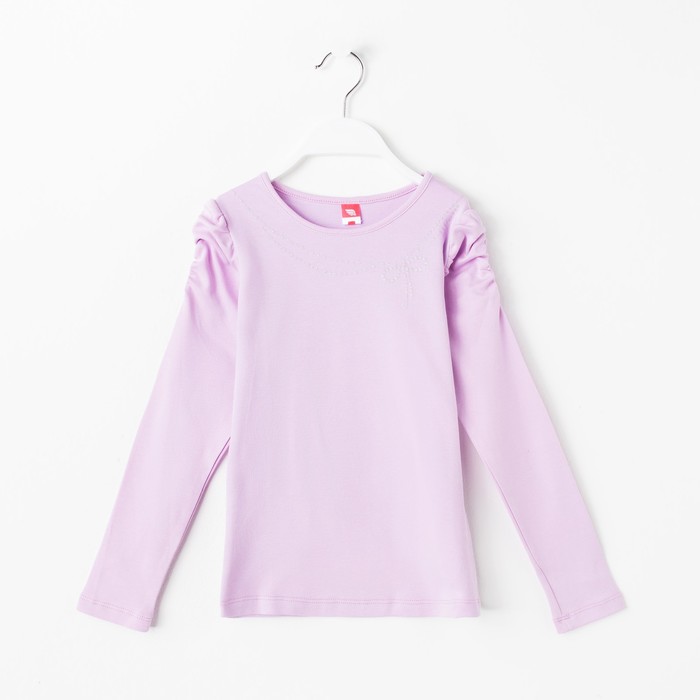 Джемпер для девочки, рост 134 см, цвет сиреневый