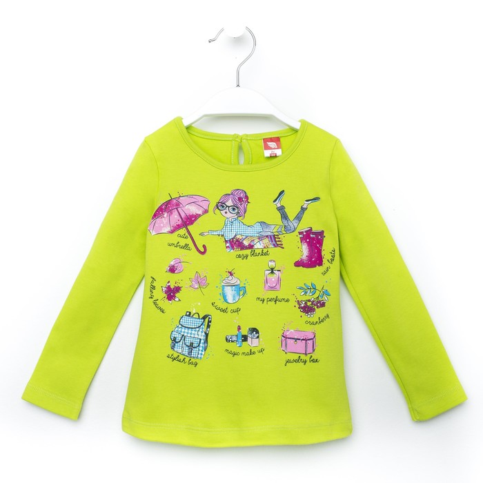 Джемпер для девочки, рост 92 см, цвет салатовый