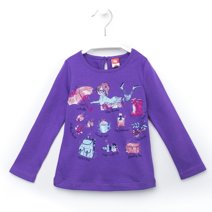 Джемпер для девочки, рост 92 см, цвет сиреневый