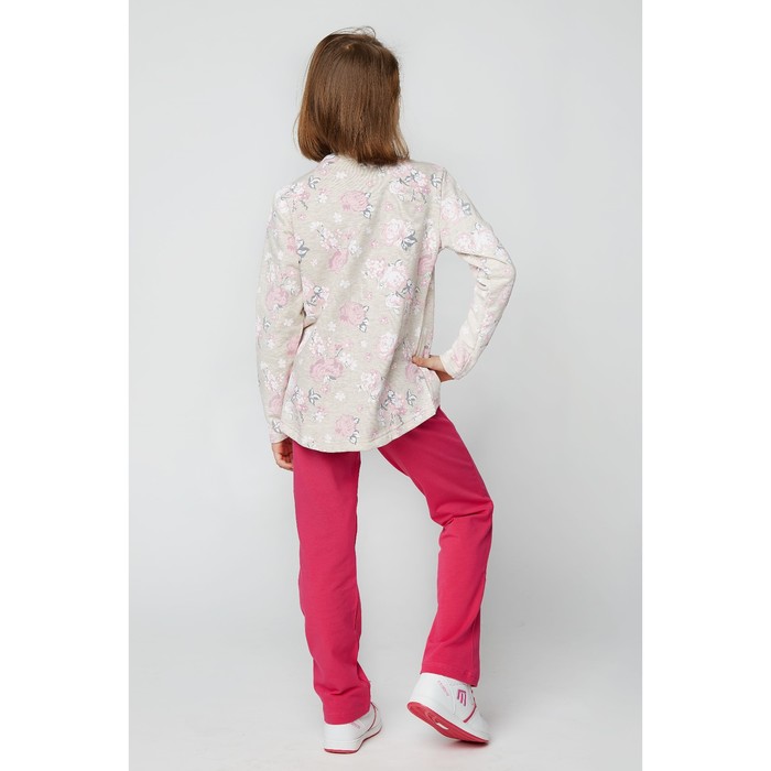 Брюки спортивные для девочки, рост 140 см, цвет фуксия