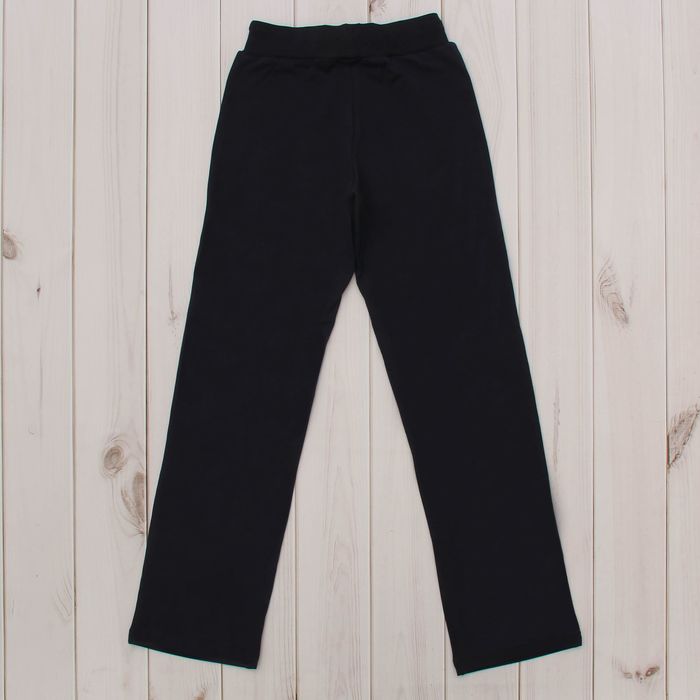 Брюки спортивные для девочки, рост 134 см, цвет чёрный