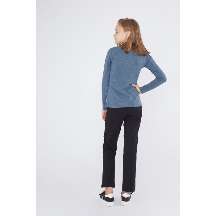 Брюки спортивные для девочки, рост 152 см, цвет чёрный