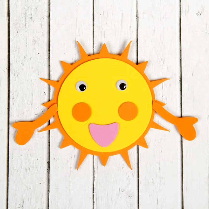Наклейка "Солнышко", EVA, МИКС