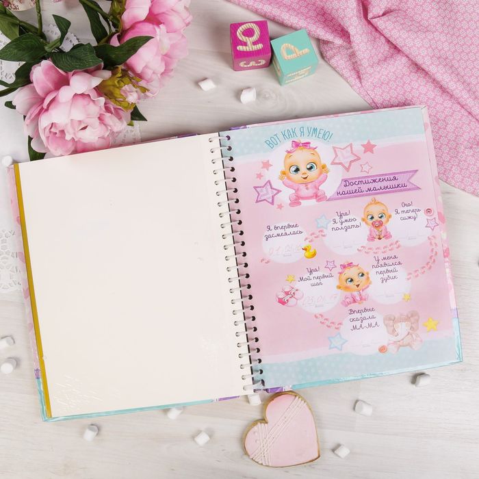 Фотоальбом на 20 магнитных листов и фоторамка "Наша любимая малышка"