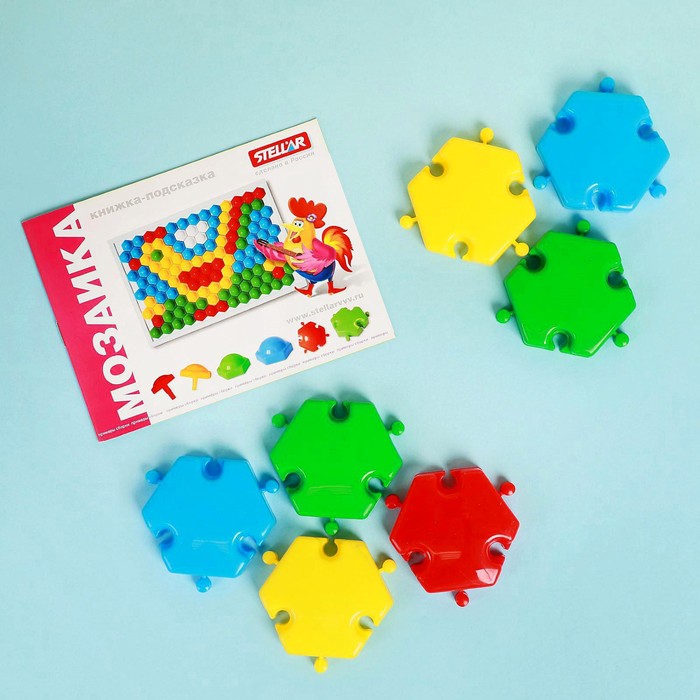 Мозаика «Полянка», 60 элементов, диаметр 60 мм