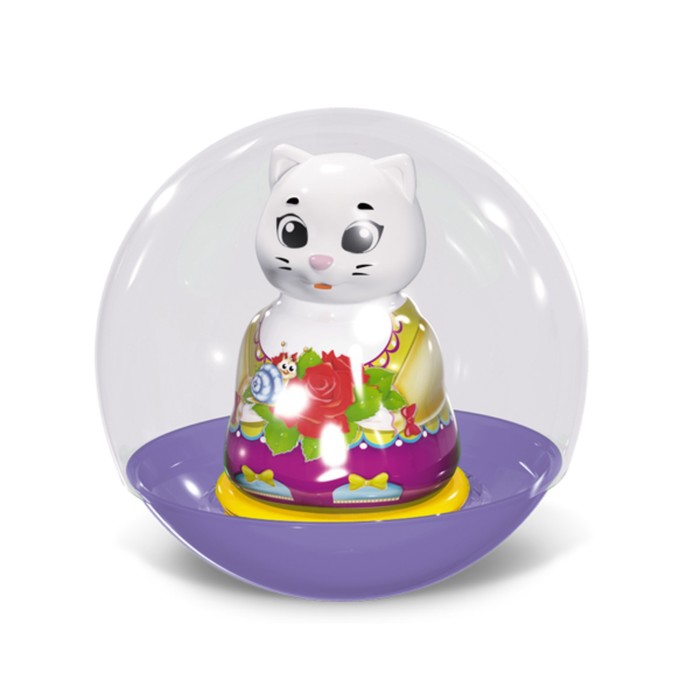 Погремушка-неваляшка "Кошечка", в пакете, МИКС