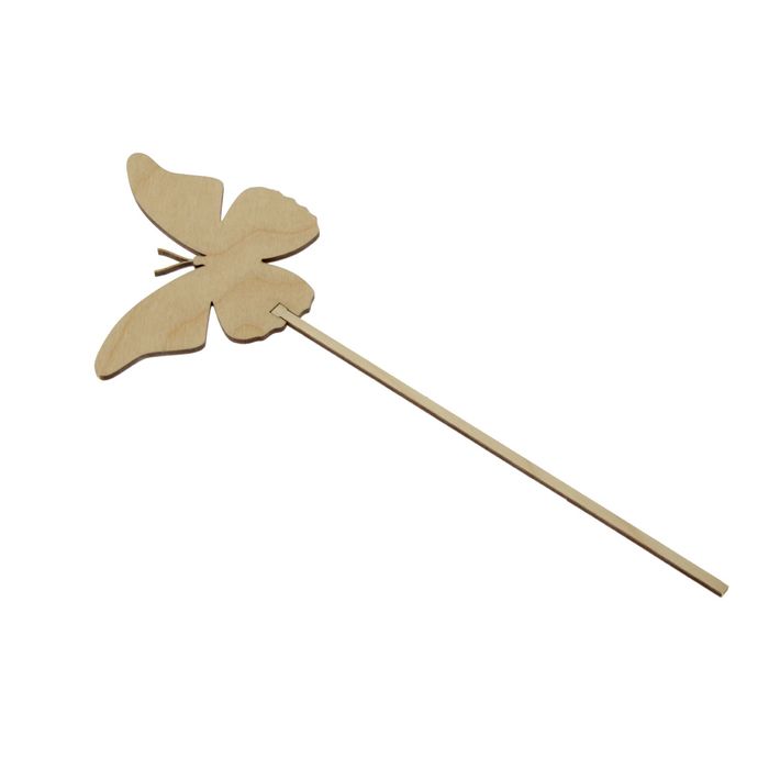 Топпер «Бабочка», натуральный, 10х30 см