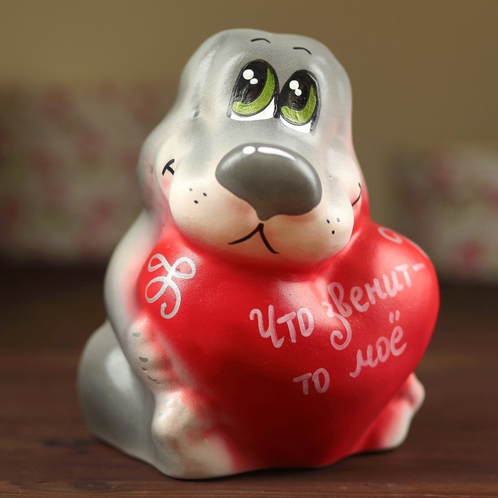 Копилка "Пёс Валентин дачник" х/р