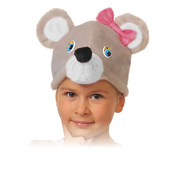 Маска "Мышка"  плюш, размер 53-55