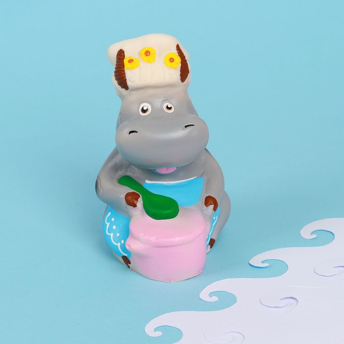 Резиновая игрушка "Коровка-повар"
