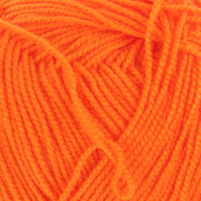 Пряжа "Бисерная" 100% акрил 450м/100гр (189-Яркооранжевый)