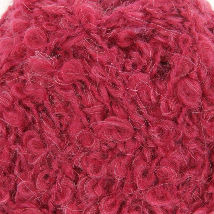 Пряжа "Буклированная"  30% мохер,20% шерсть,50% акрил  220м/200гр (439-Малиновый)