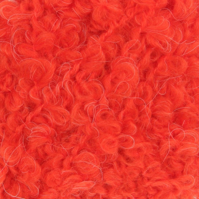 Пряжа "Буклированная"  30% мохер,20% шерсть,50% акрил  220м/200гр (88-Красный мак)