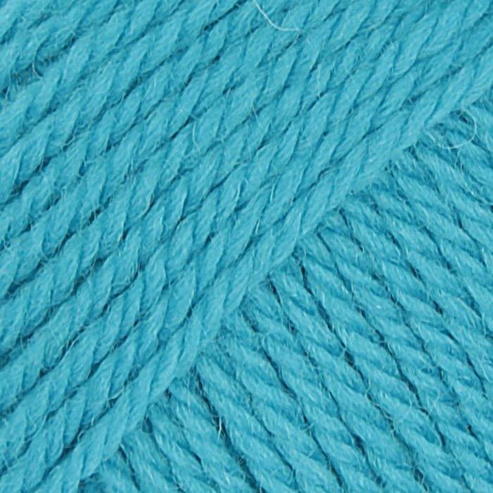 Пряжа "Конкурентная" 50% имп.шерсть, 50% акрил 250м/100гр (583-Бирюза)