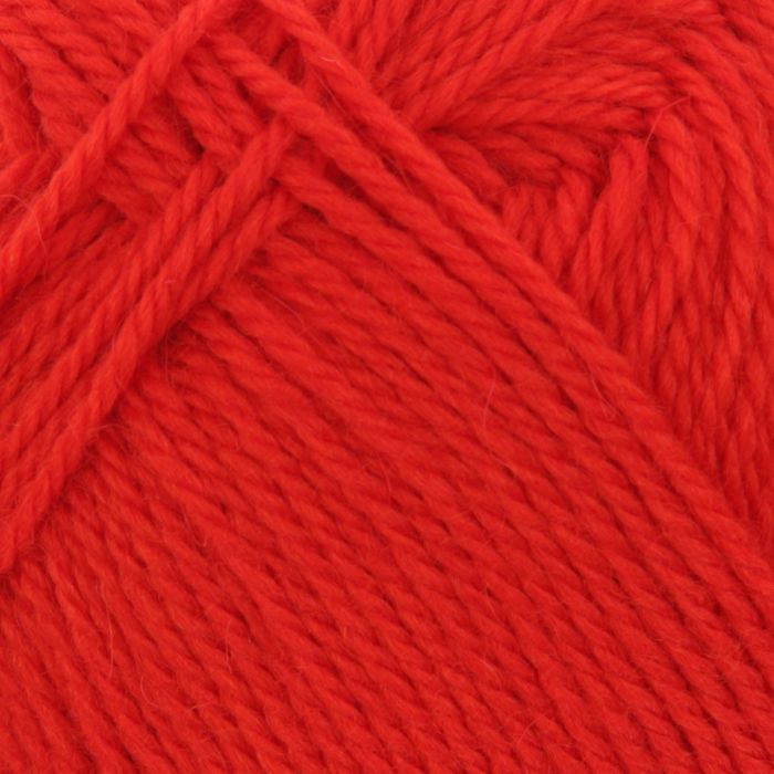 Пряжа "Конкурентная" 50% имп.шерсть, 50% акрил 250м/100гр (88-Красный мак)
