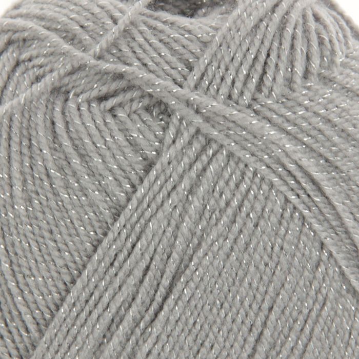 Пряжа "Мерцающая" 96% акрил высокообъемный, 4% метанит 430м/100гр (276-Перламутр)