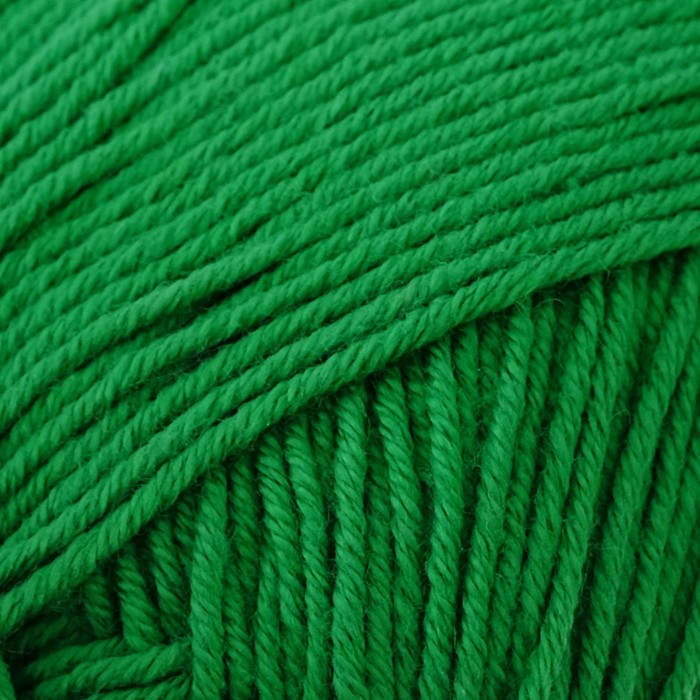 Пряжа "Нежная" 50% хлопок, 50% акрил 165м/50гр (480-Яр.зелень)