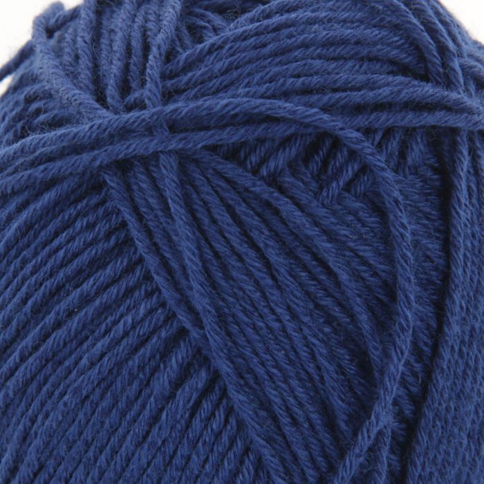 Пряжа "Нежная" 50% хлопок, 50% акрил 165м/50гр (795-Яркий синий)