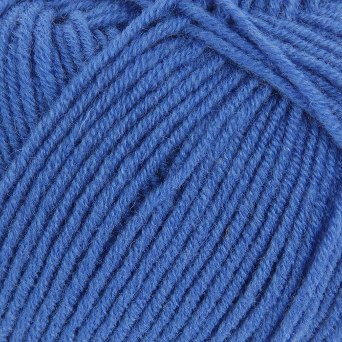 Пряжа "Перспективная" 50% мериносовая шерсть, 50% акрил объёмный 270м/100гр (242-Гжель)