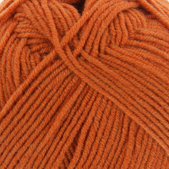Пряжа "Перспективная" 50% мериносовая шерсть, 50% акрил объёмный 270м/100гр (31-Теракот)
