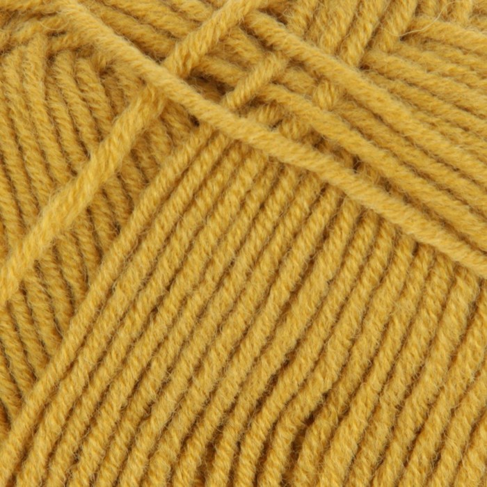 Пряжа "Перспективная" 50% мериносовая шерсть, 50% акрил объёмный 270м/100гр (447-Горчица)