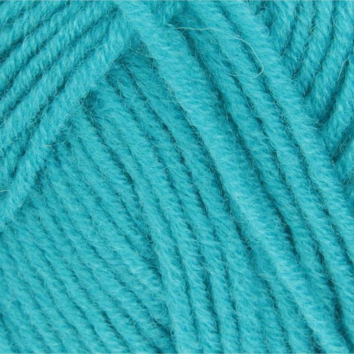 Пряжа "Перспективная" 50% мериносовая шерсть, 50% акрил объёмный 270м/100гр (583-Бирюза)