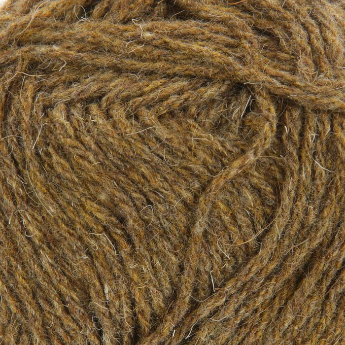 Пряжа "Самобытная" 50% шерсть, 50% акрил 200м/100гр (517-Коричн.меланж)