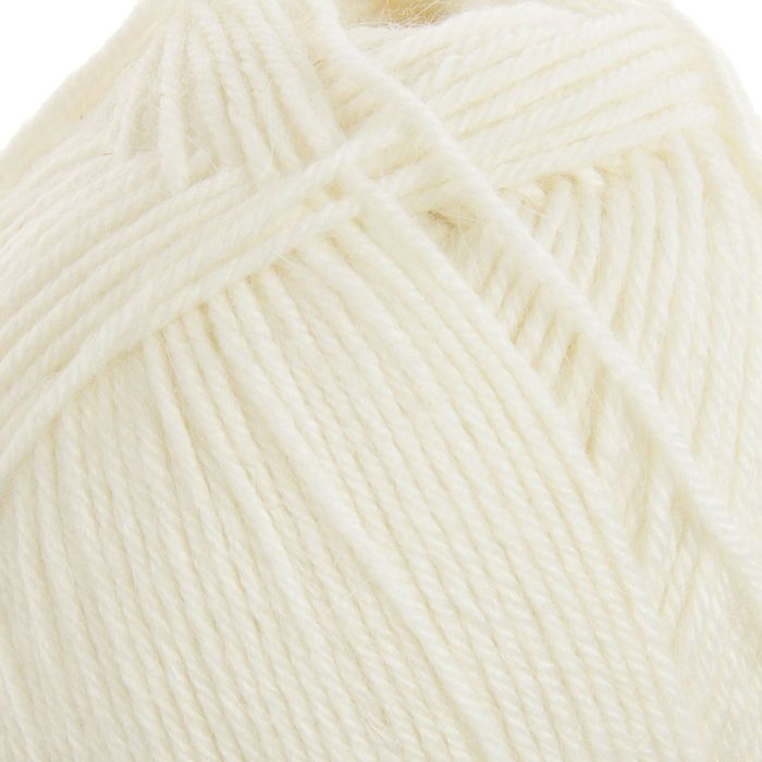 Пряжа "Семейная" 40% шерсть, 60% акрил 300м/100гр (01-Белый)