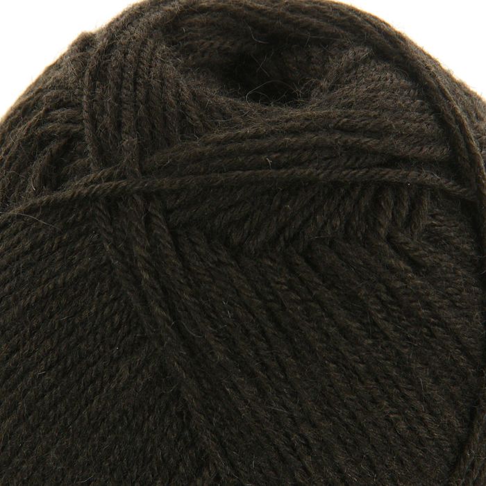 Пряжа "Семейная" 40% шерсть, 60% акрил 300м/100гр (02-Черный)