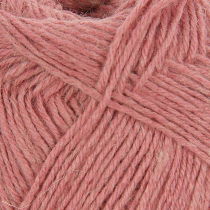 Пряжа "Семейная" 40% шерсть, 60% акрил 300м/100гр (599-Увядшая роза)