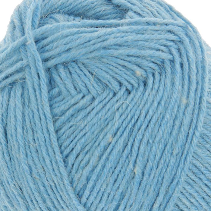 Пряжа "Семейная" 40% шерсть, 60% акрил 300м/100гр (877-Небесно голуб.)