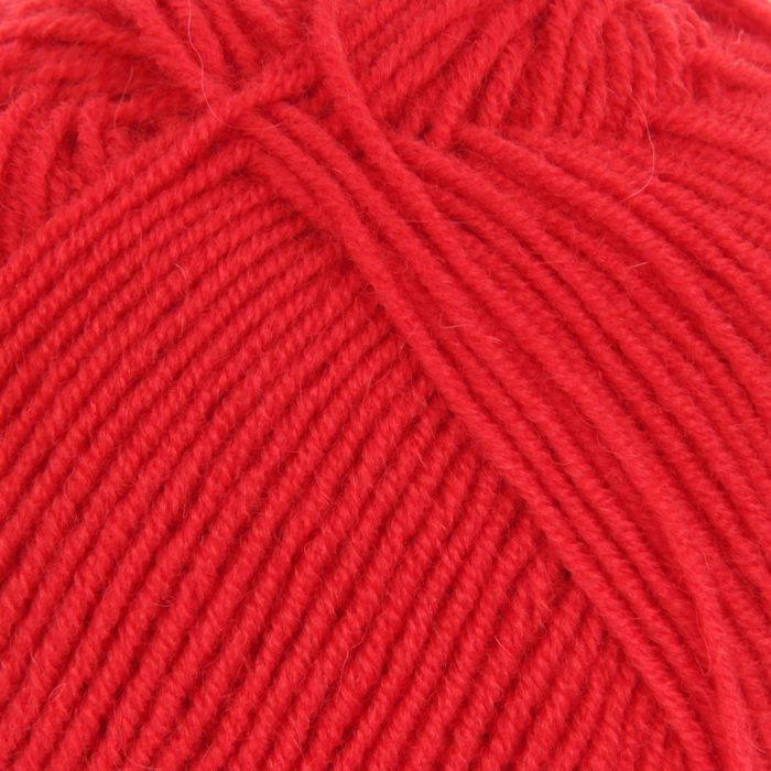 Пряжа "Удачная" 50% шерсть, 50% акрил 250м/100гр (06-Красный)