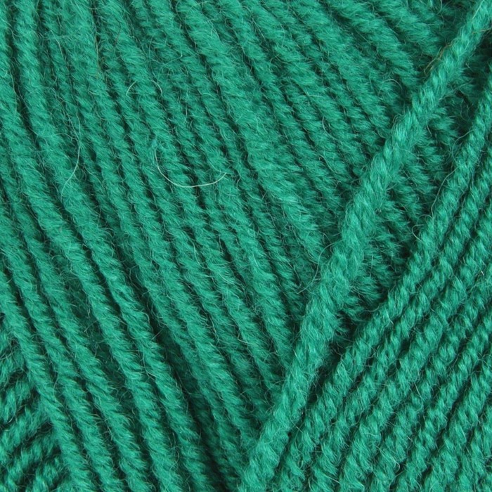 Пряжа "Удачная" 50% шерсть, 50% акрил 250м/100гр (335-Изумруд)