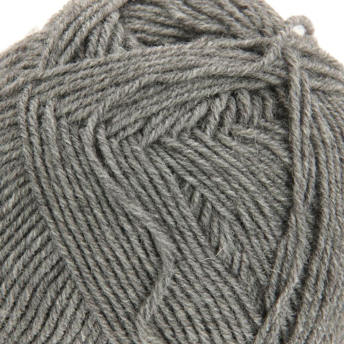 Пряжа "Удачная" 50% шерсть, 50% акрил 250м/100гр (96-Серый меланж)