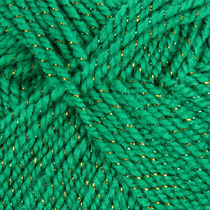 Пряжа "Мерцающая" 96% акрил высокообъемный, 4% метанит 430м/100гр (742-Бильярд)